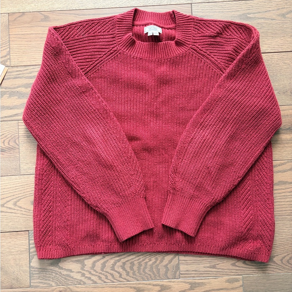 Fat Face Red Cotton Sweater